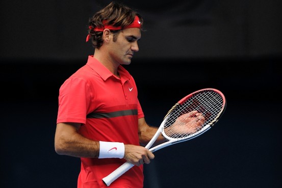 federer with strings